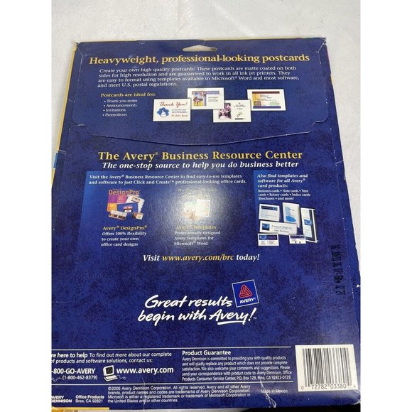 Inkjet Photo Paper Kodak, Great Transparencies And Avery Postcards Leftover Lot - Picture 6 of 10